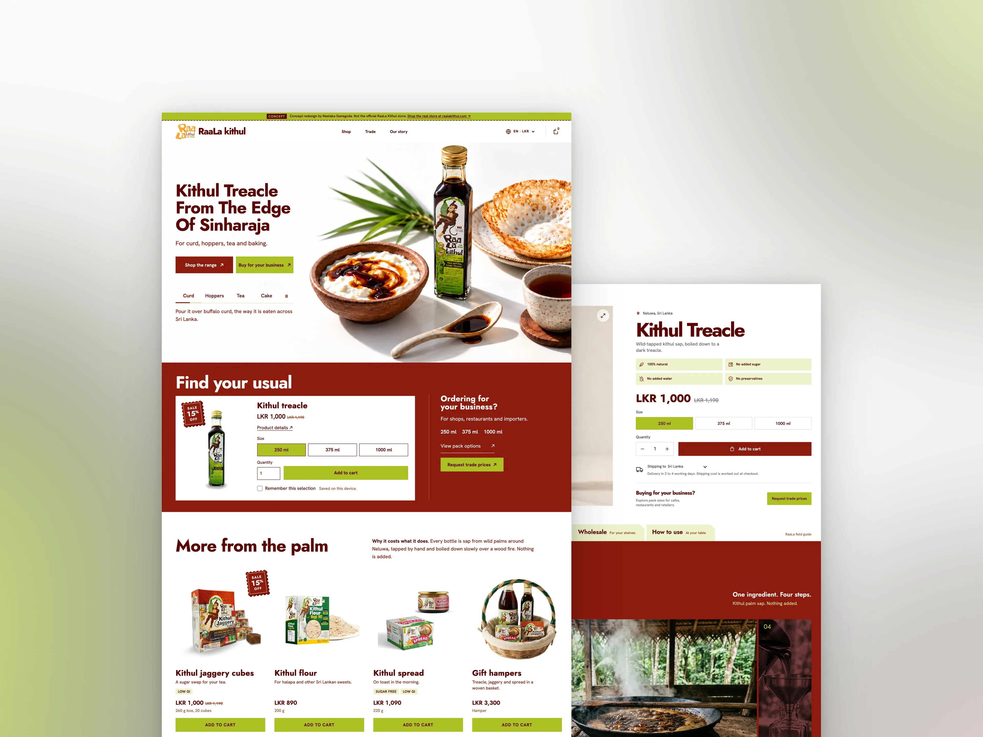 Everything you need, on the page you buy from